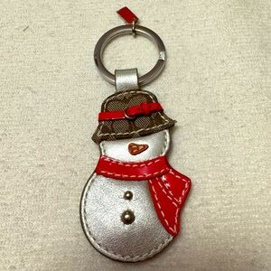 NWOT Coach Snowman Keyring